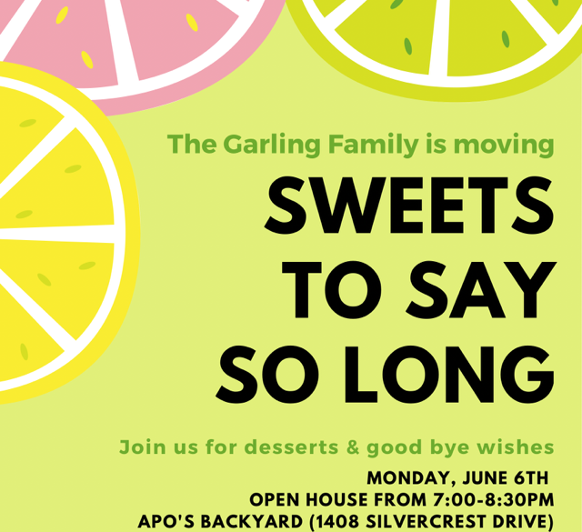 Farewell to the Garling Family