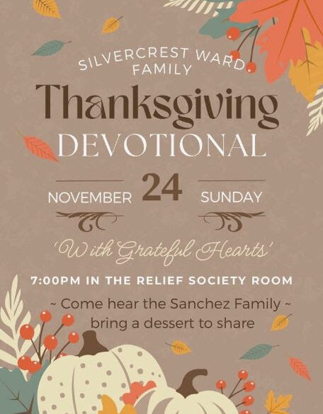 Annual Thanksgiving Devotional