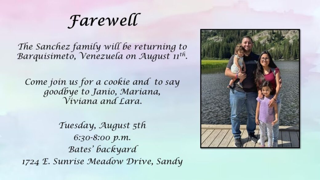 Farewell to the Sanchez Family